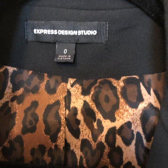 EXPRESS DESIGN STUDIO VEST SUIT JACKETS SIZE O EUC - Picture 3 of 4